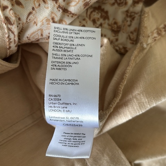 Anthropologie Pilcro Summer Linen Blend Blazer in Neutral - Picture 7 of 11